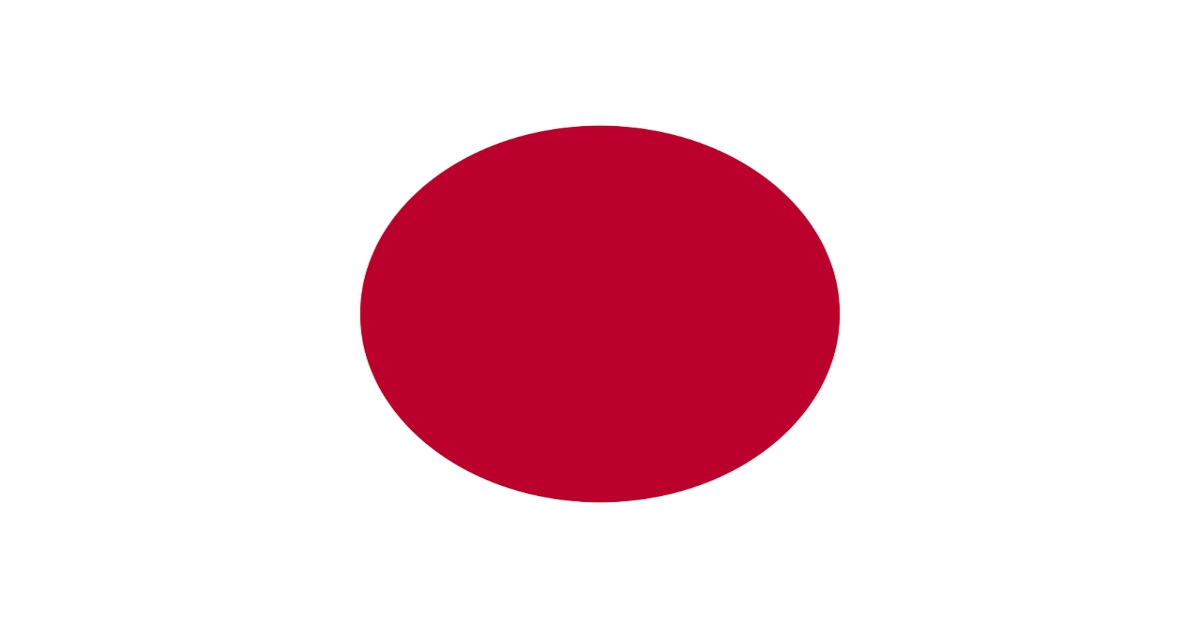 The flag of Japan.