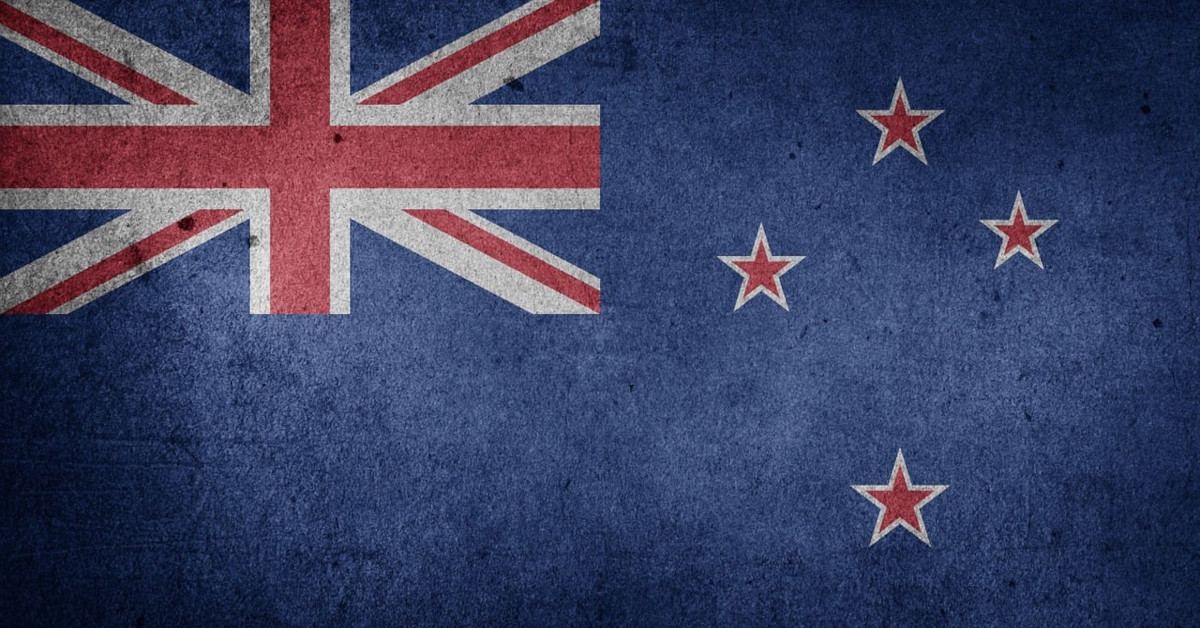 The flag of New Zealand.