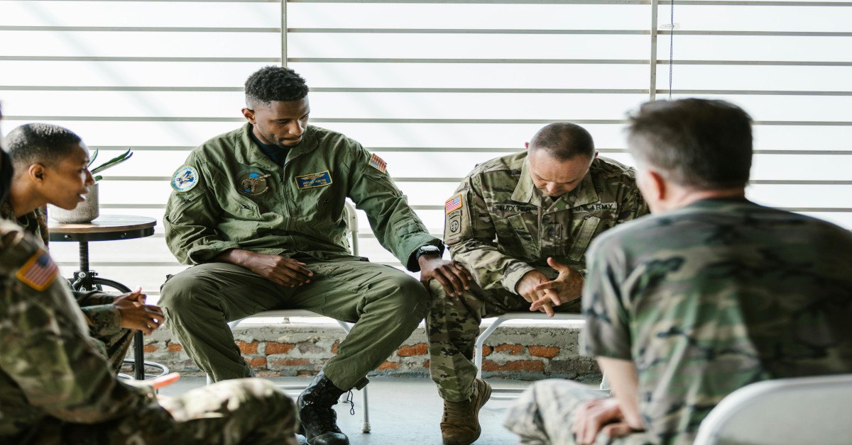 Peer support group in the army.
