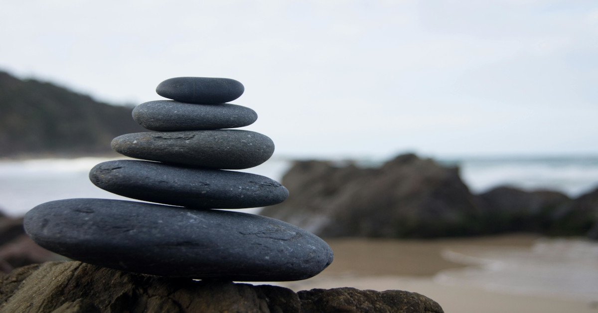 Rocks stacked on top of each other.