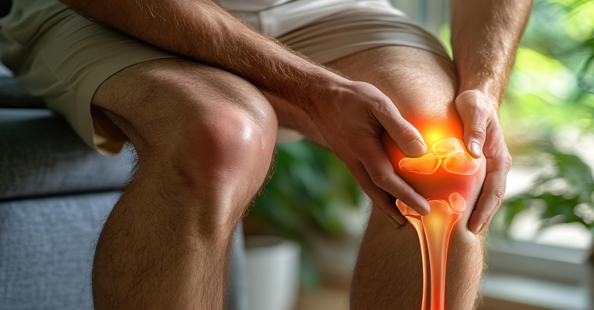Image depicting knee inflammation.